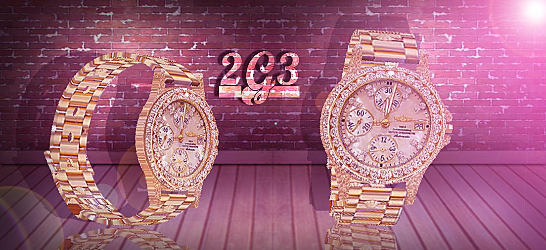 gold watch by 2g3